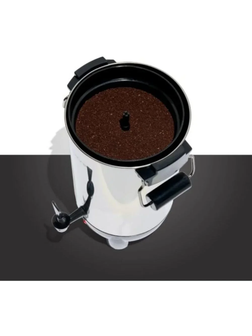 30-Cup Stainless Steel Coffee Urn - Quick-Brewing Double Faucet for Espresso